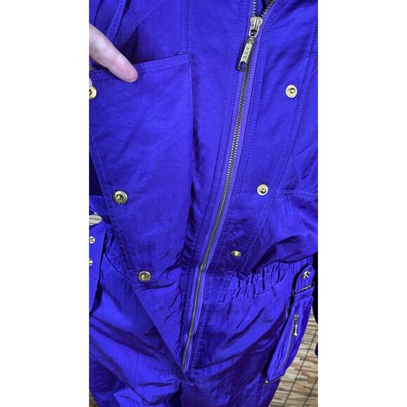 Fera Skiwear Jumpsuit Very Purple One Piece Ski Suit size 12 - Picture 6 of 10